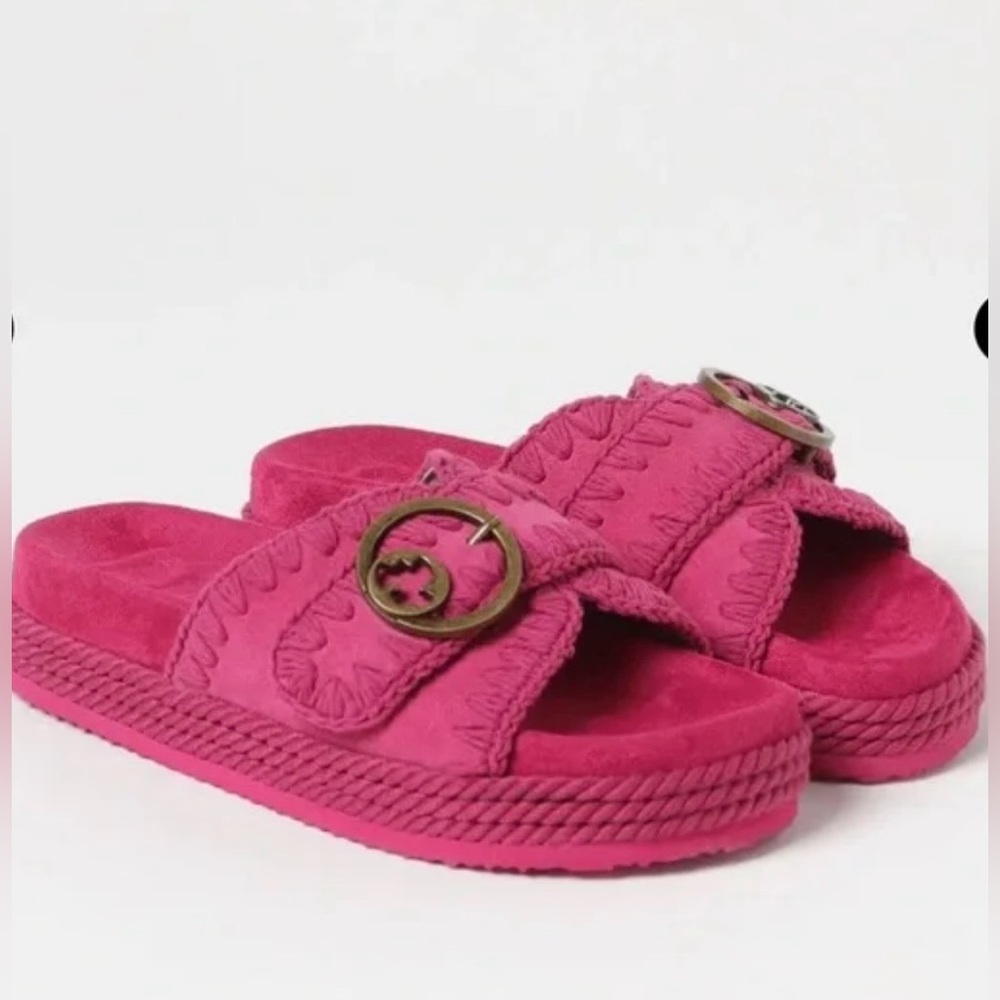NWOB MOU FRUIT PUNCH SLIDE SANDALS 🩷